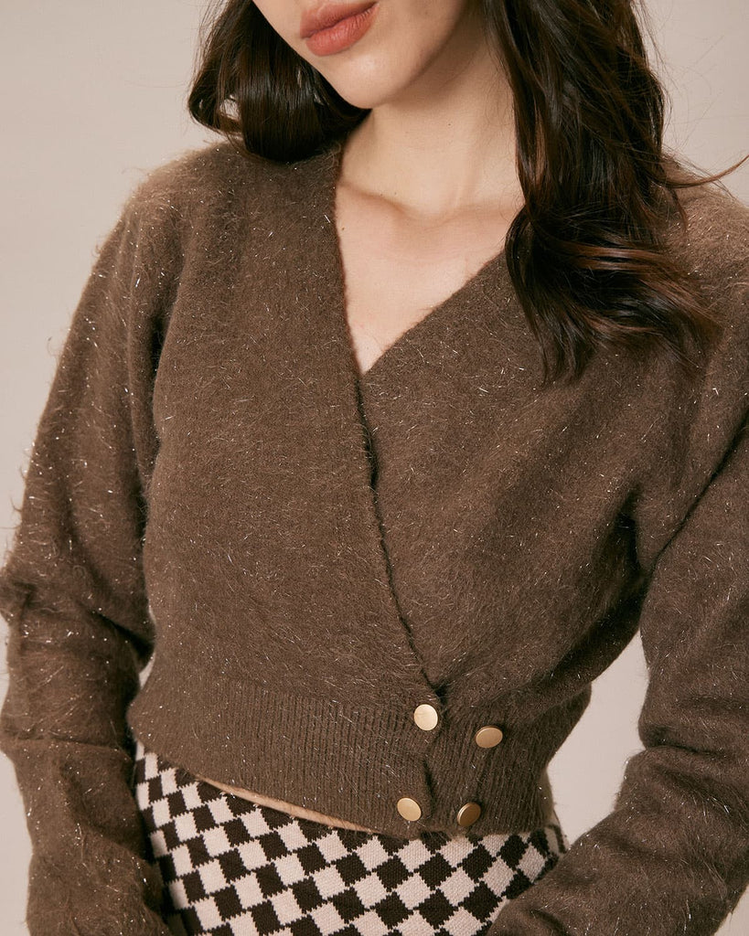 The Coffee Wrap Knitted Top Tops - RIHOAS