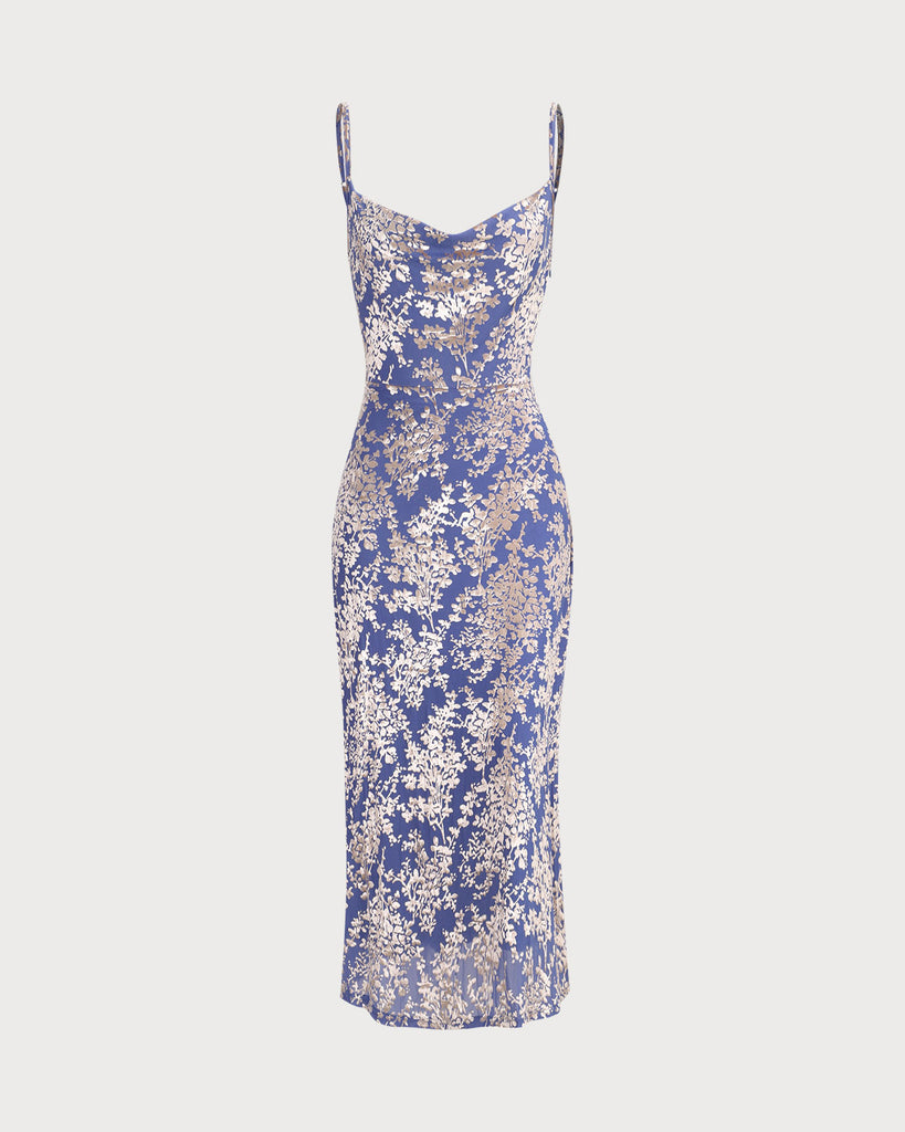 The Cowl Neck Burnout Dress Dresses - RIHOAS