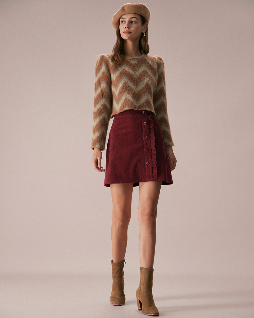 The Crew Neck Striped Crop Top Tops - RIHOAS