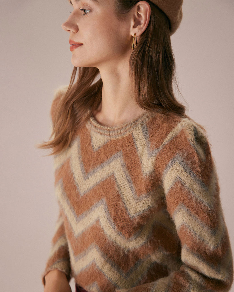 The Crew Neck Striped Crop Top Tops - RIHOAS