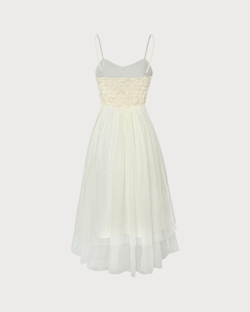 The Floral Mesh Cami Dress Dresses - RIHOAS