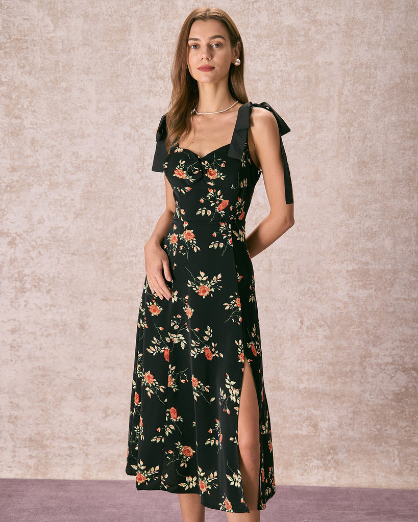 Summer dress with tie straps cheap