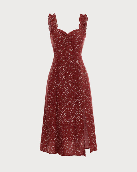 Herlipto Embroidered Velour Midi Dress