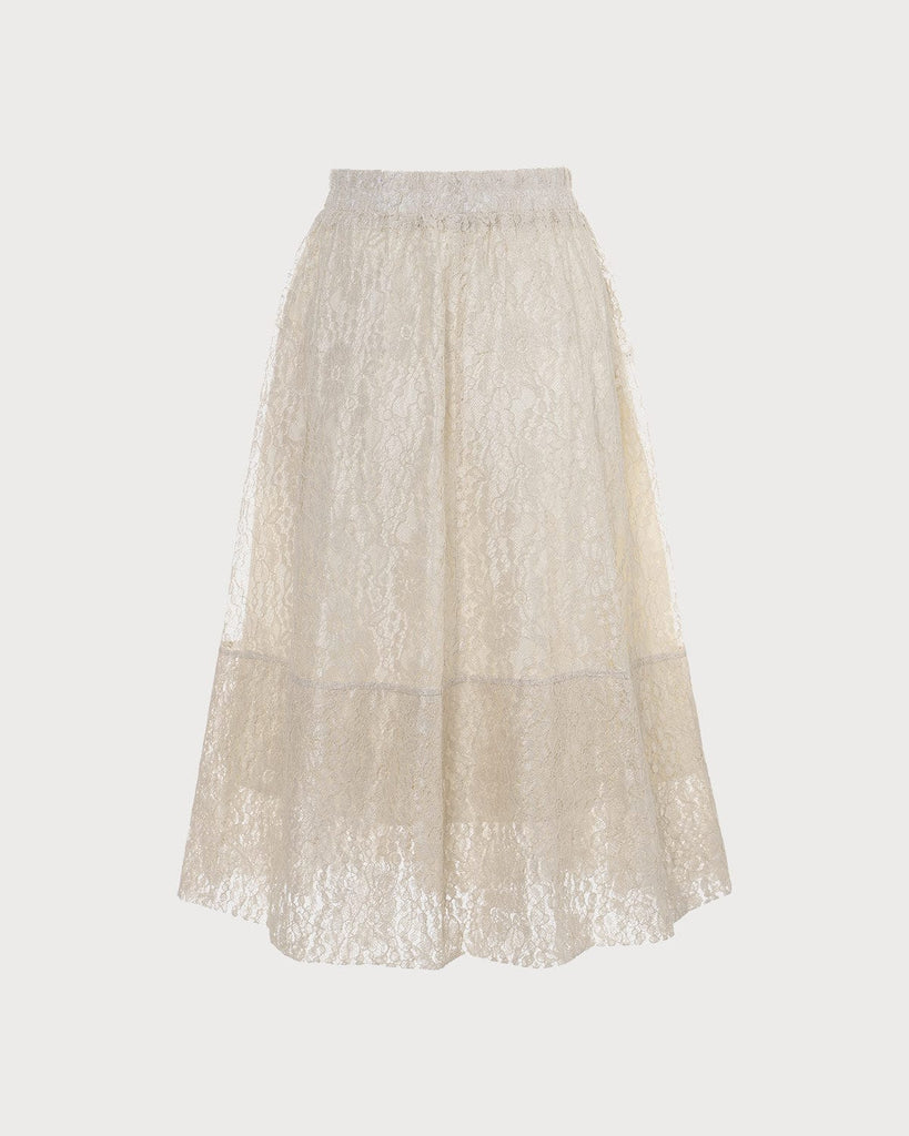 The High Waisted Lace Skirt Bottoms - RIHOAS