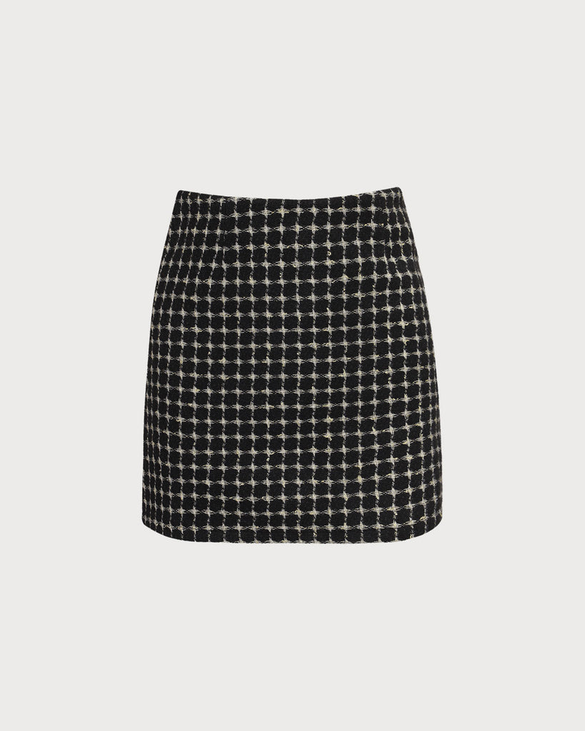 The High Waisted Plaid Mini Skirt Bottoms - RIHOAS
