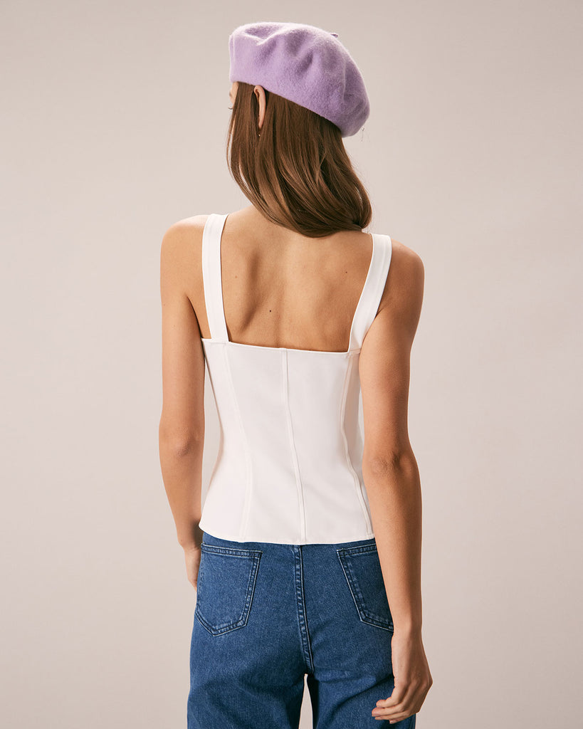 The Lace-Up Front TankTop Tops - RIHOAS