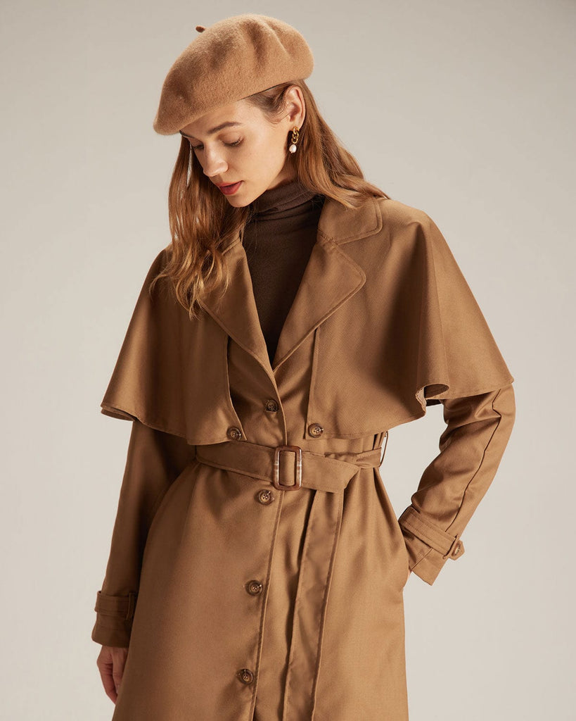 The Lapel Neck Single Breasted Coat Outerwear - RIHOAS