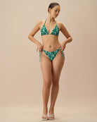 The Reversible Floral Triangle Bikini Top Bikinis - RIHOAS