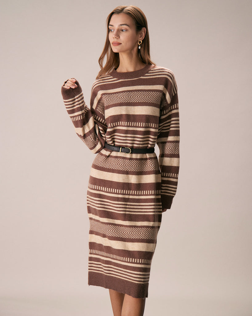 Georgia stripe midi dress cheap