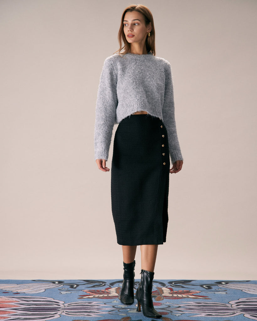 The Round Neck Woolen Top Tops - RIHOAS