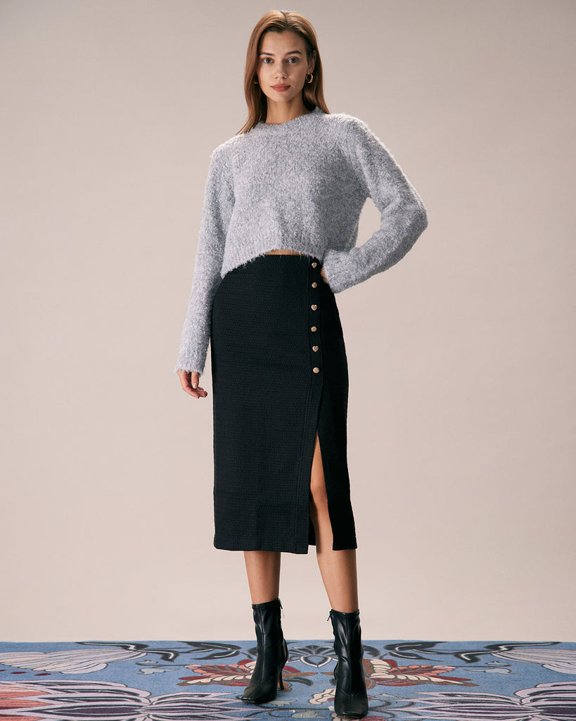 The Round Neck Woolen Top Tops - RIHOAS
