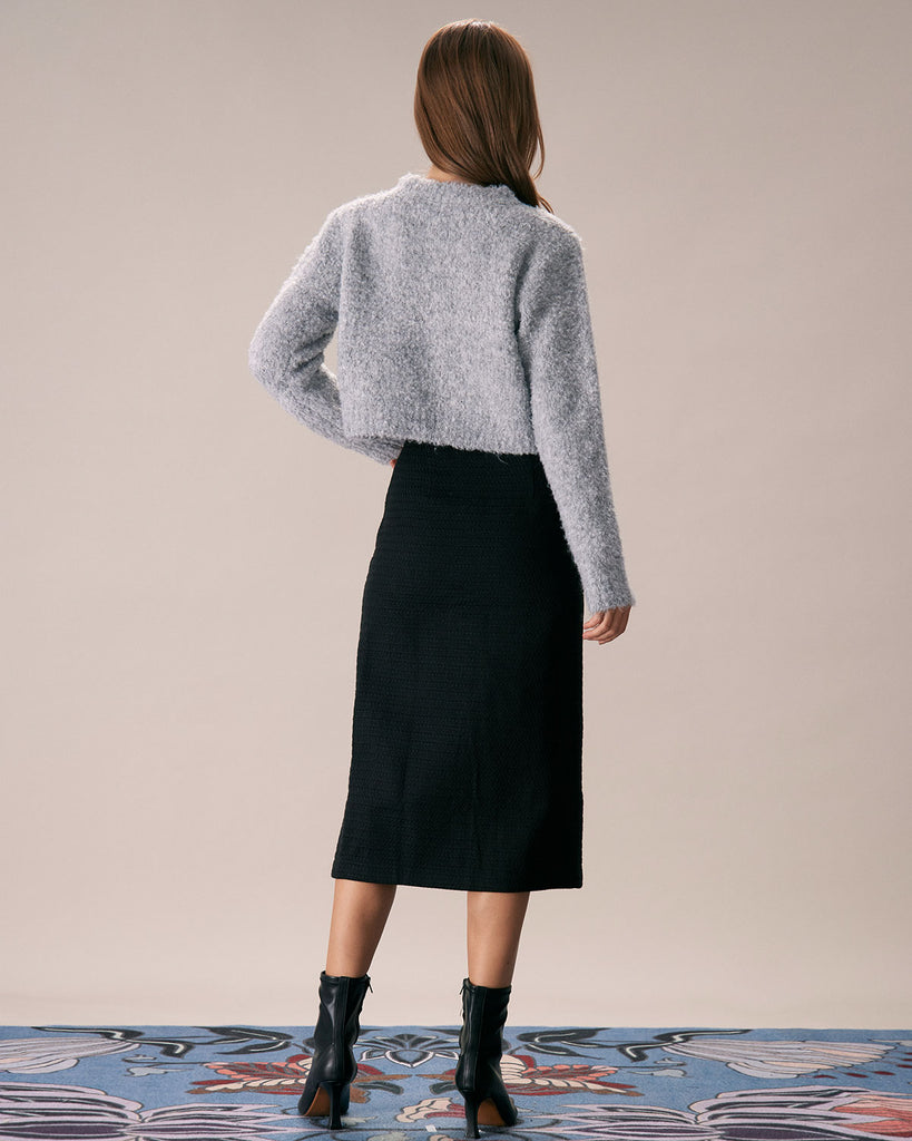 The Round Neck Woolen Top Tops - RIHOAS