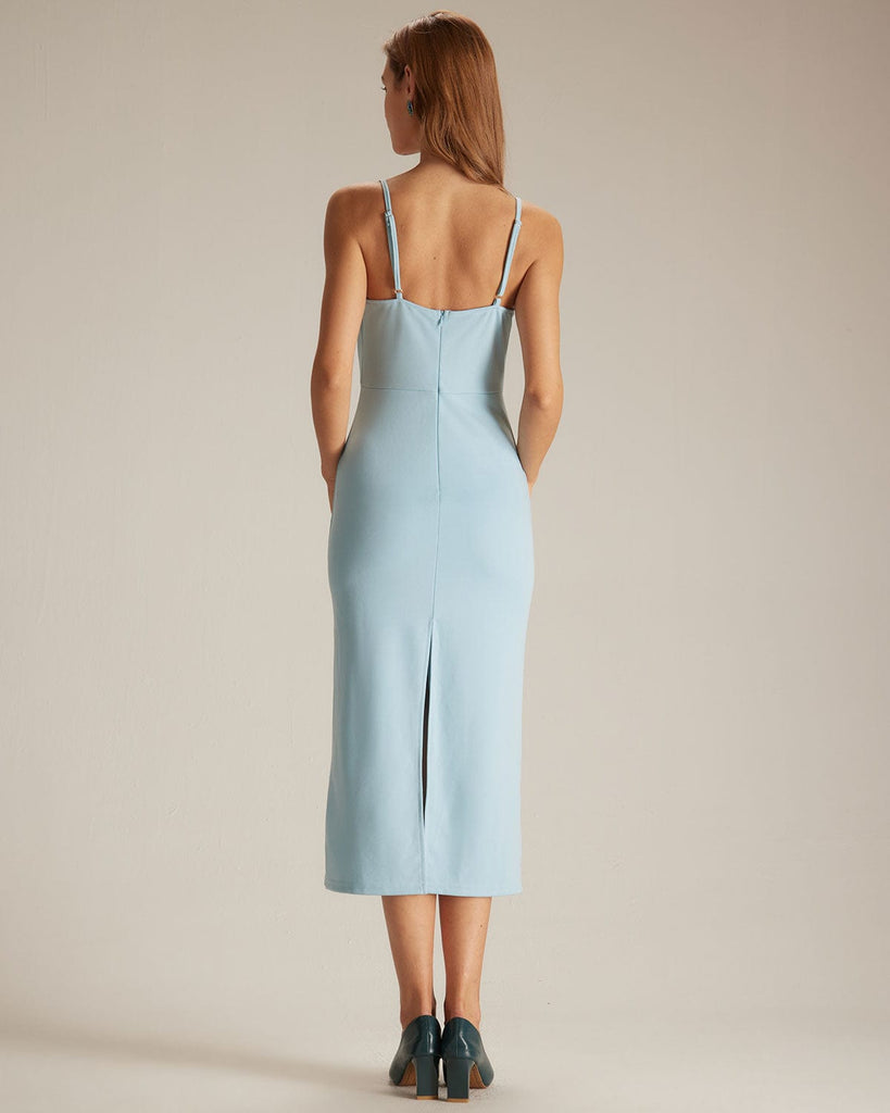 The Solid Boned Dress Slip Dress Dresses - RIHOAS