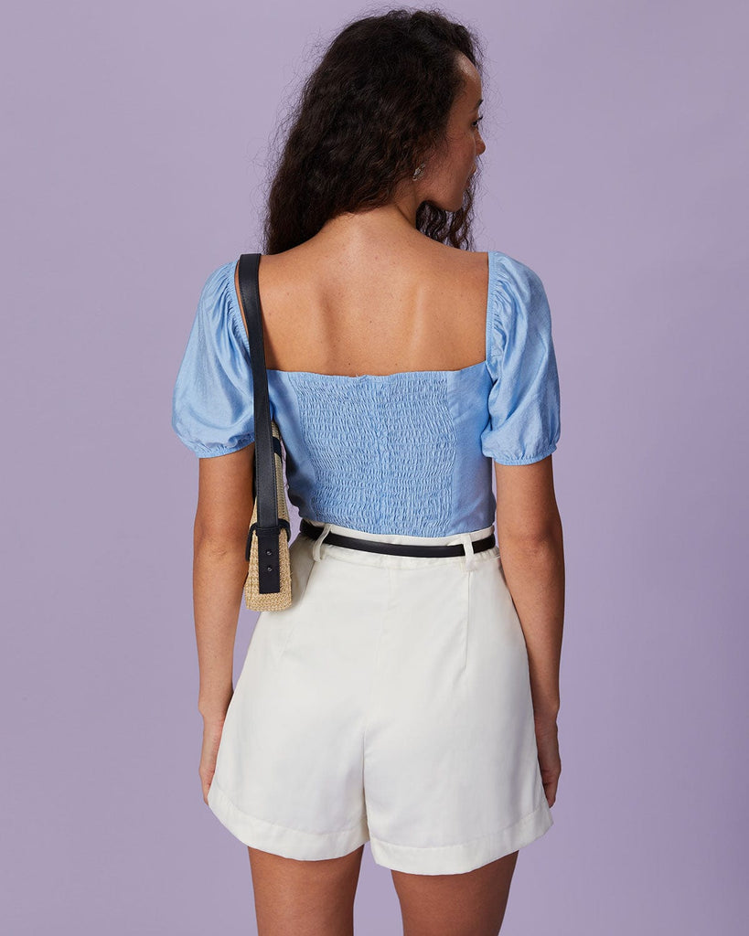 The Solid Pockets Satin Shorts Bottoms - RIHOAS
