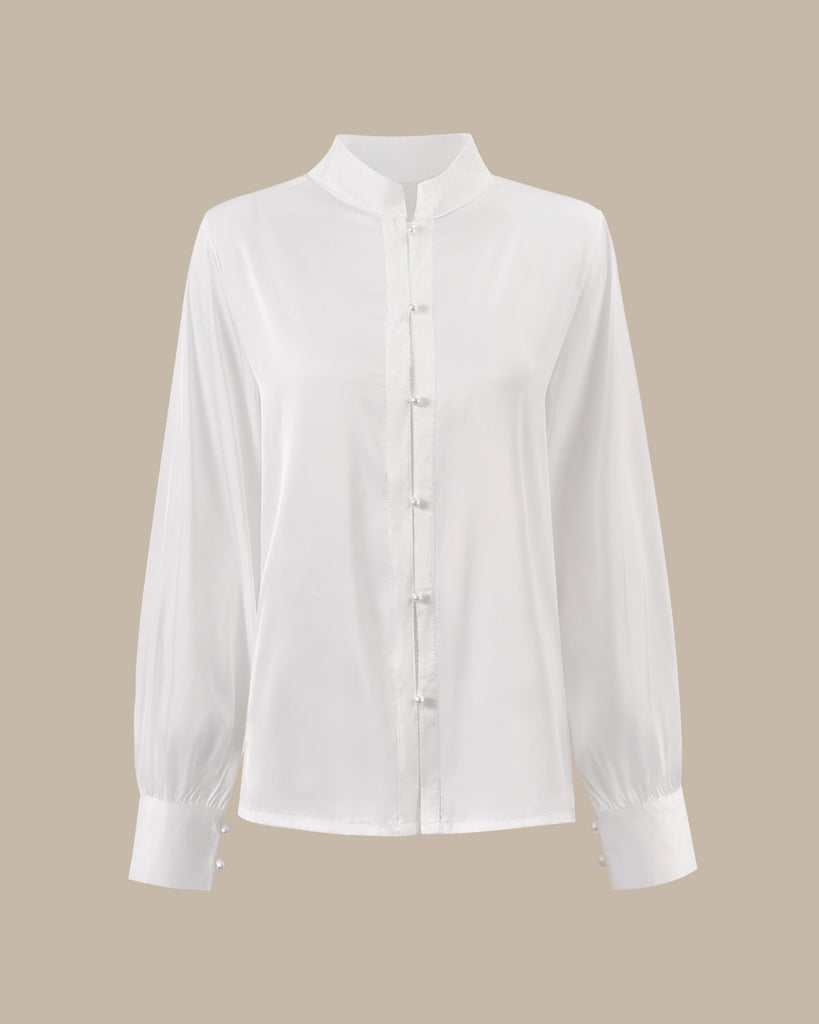 The Stand Lantern Sleeve Blouse Tops - RIHOAS