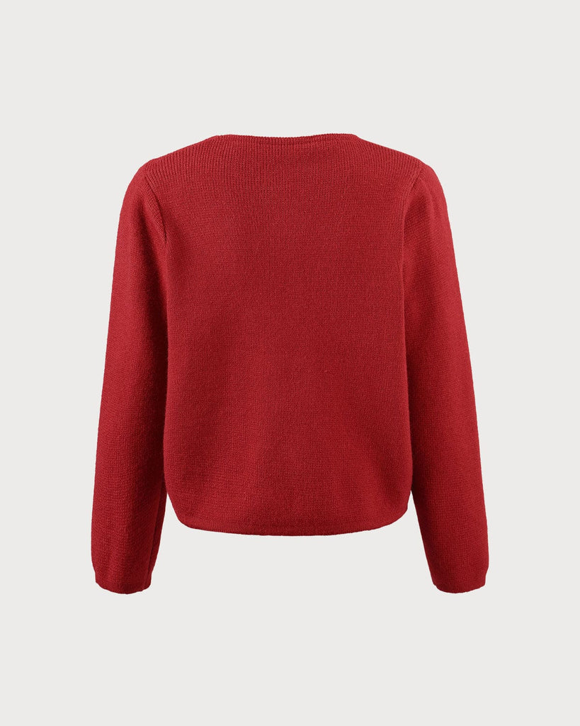 The V-Neck Button Detailed Cardigan Tops - RIHOAS