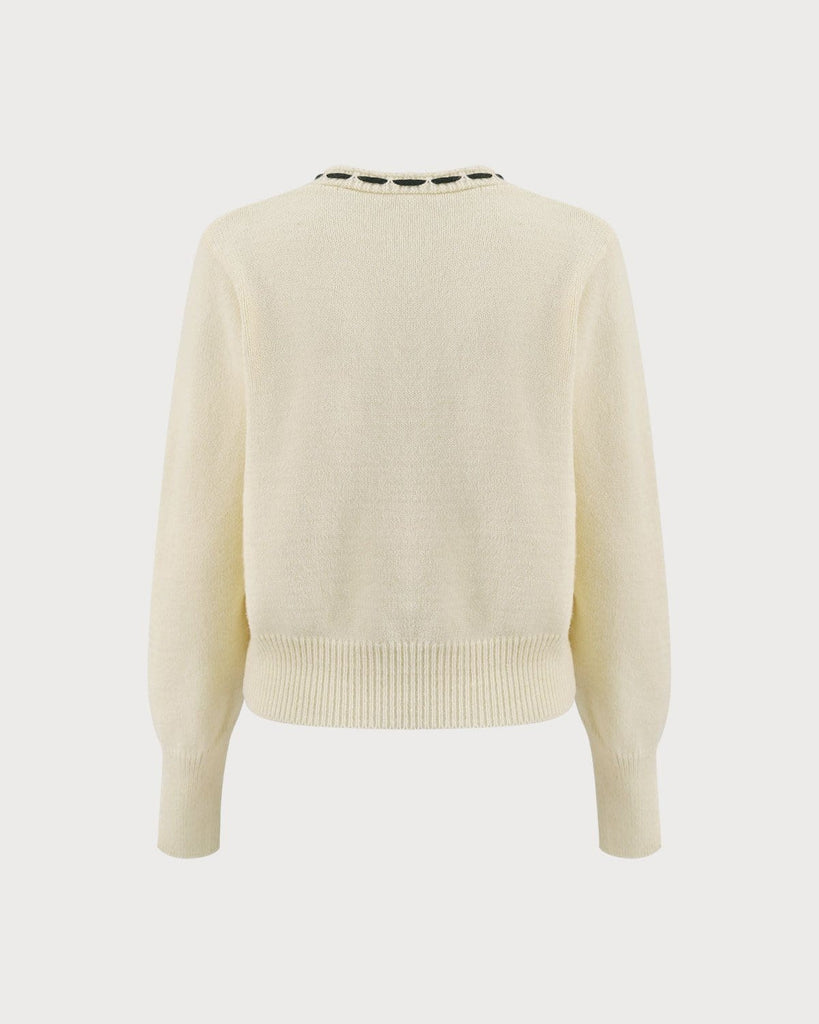 The V-Neck Tie Button Cardigan Tops - RIHOAS