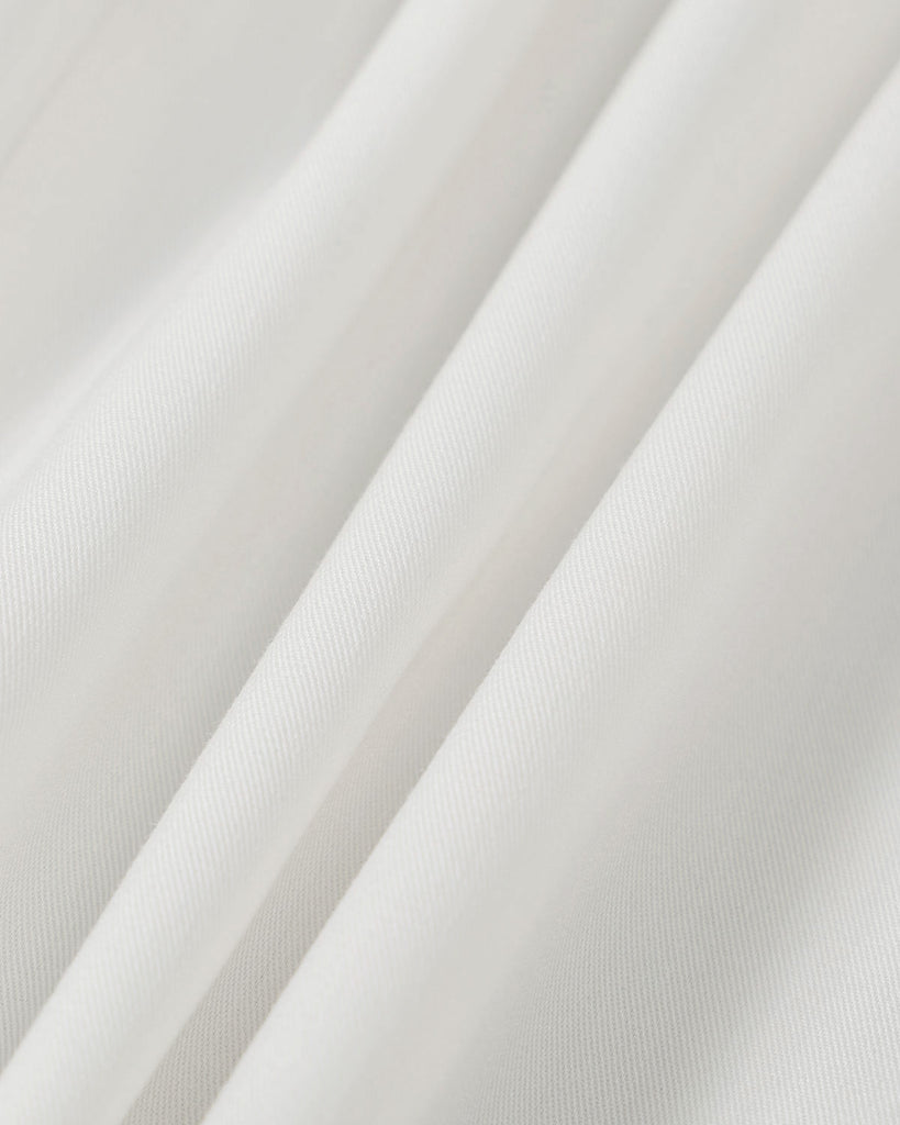 The White Lapel Midi Dress Dresses - RIHOAS