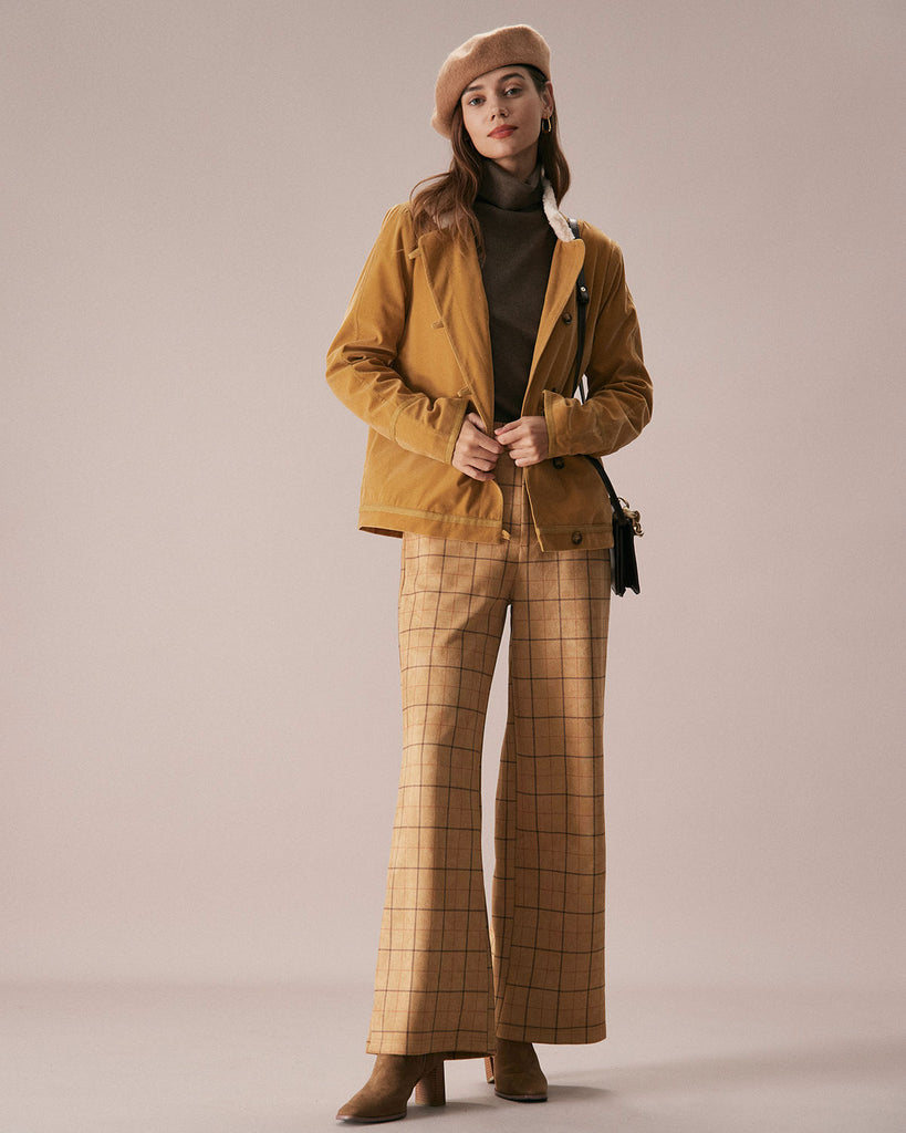 The Yellow Stand Collar Teddy Jacket Outerwear - RIHOAS