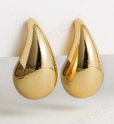 Women Alloy Earrings Gold Earrings - RIHOAS