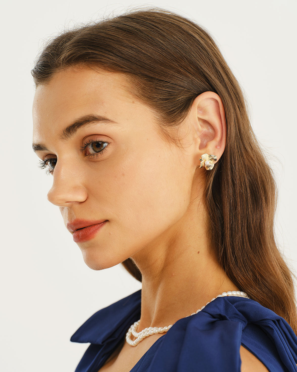 Women Alloy Pearl Earrings Earrings - RIHOAS