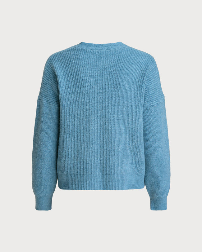 Women Knitted Acrylic Cardigans Tops - RIHOAS