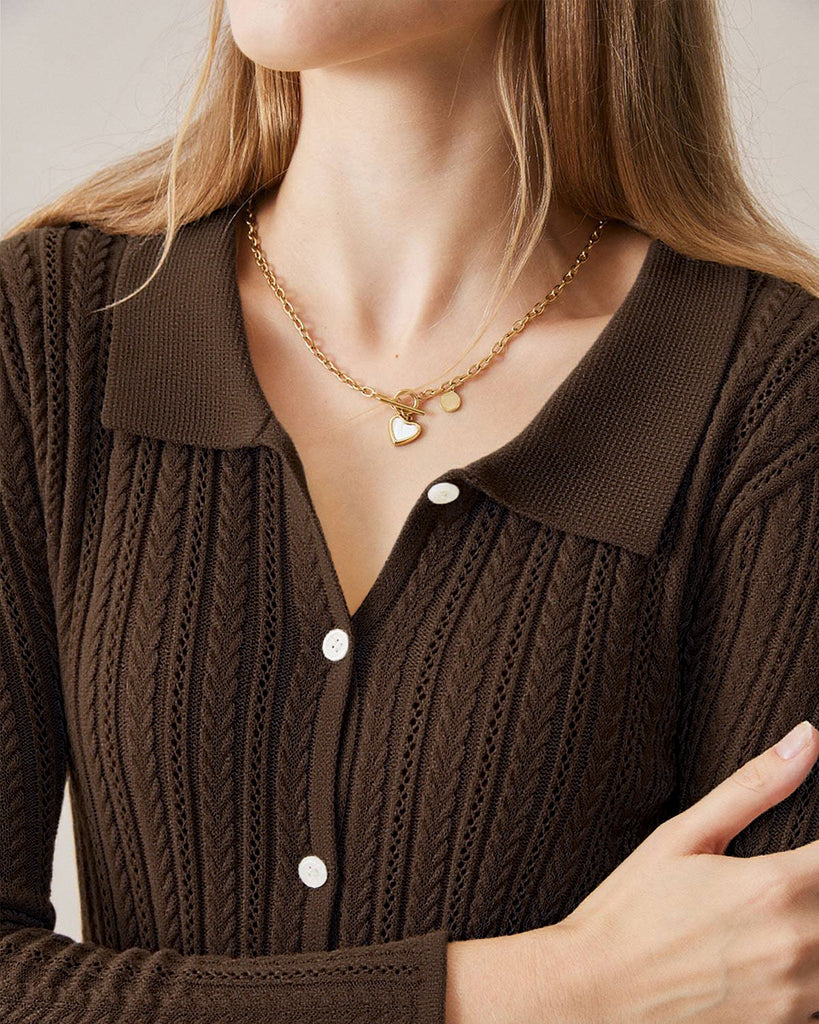 Women Knitted Acrylic Sweaters Tops - RIHOAS