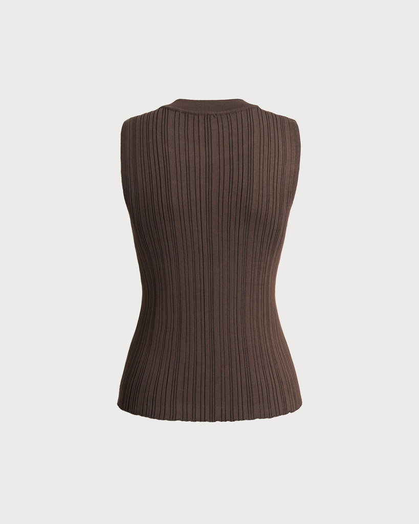 Women Knitted Acrylic Tank Tops Tops - RIHOAS