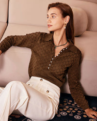 Women Knitted Cotton Sweaters Tops - RIHOAS