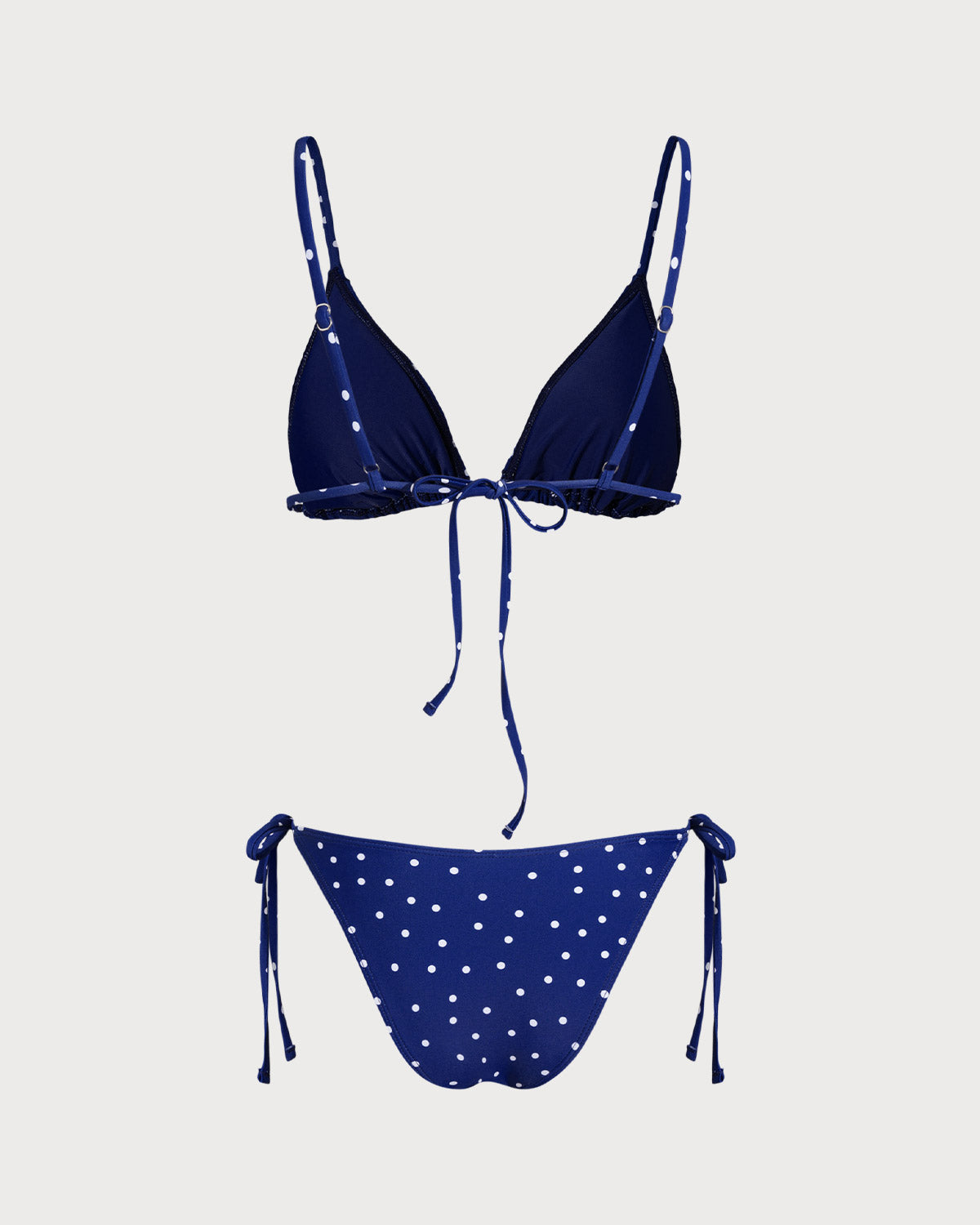 Women Knitted Nylon Blended Polka Dots Bikini Sets Bikinis - RIHOAS