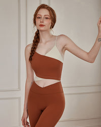 Brown Contrast Camis