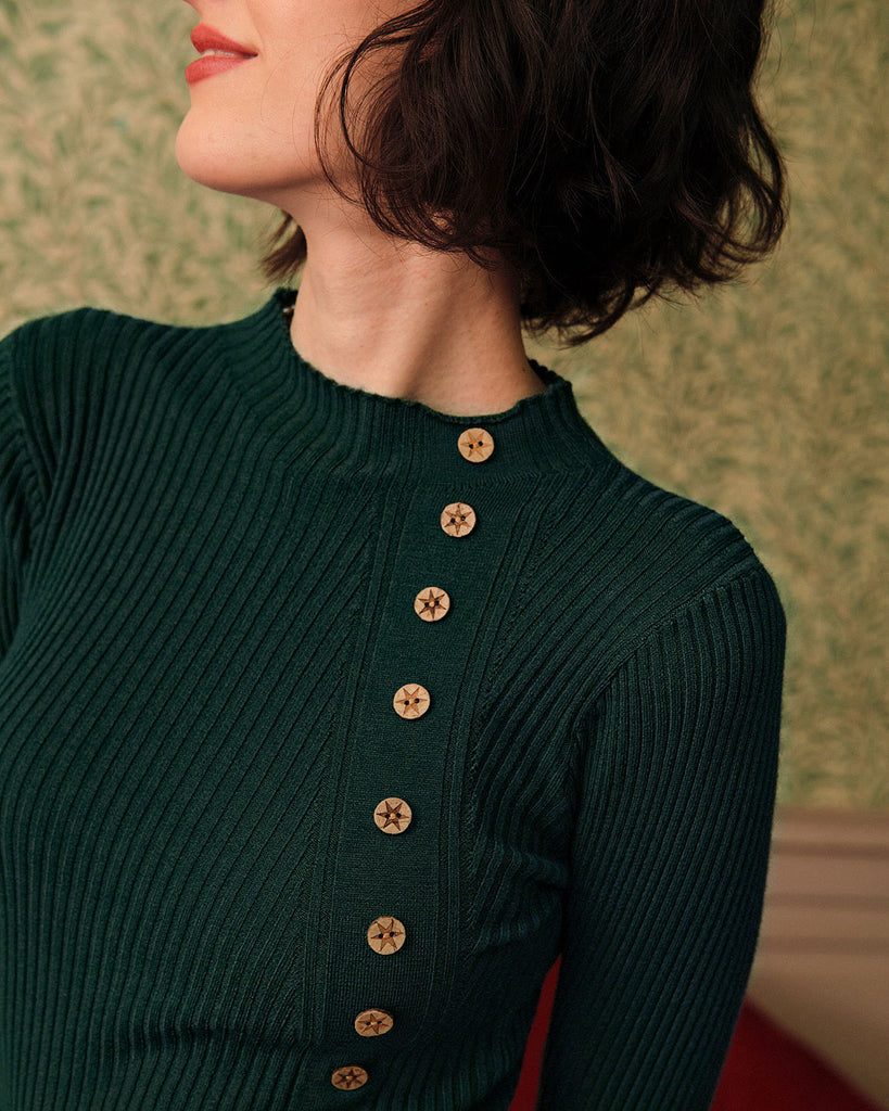 Women Knitted Polyester acrylic blended Sweaters Tops - RIHOAS