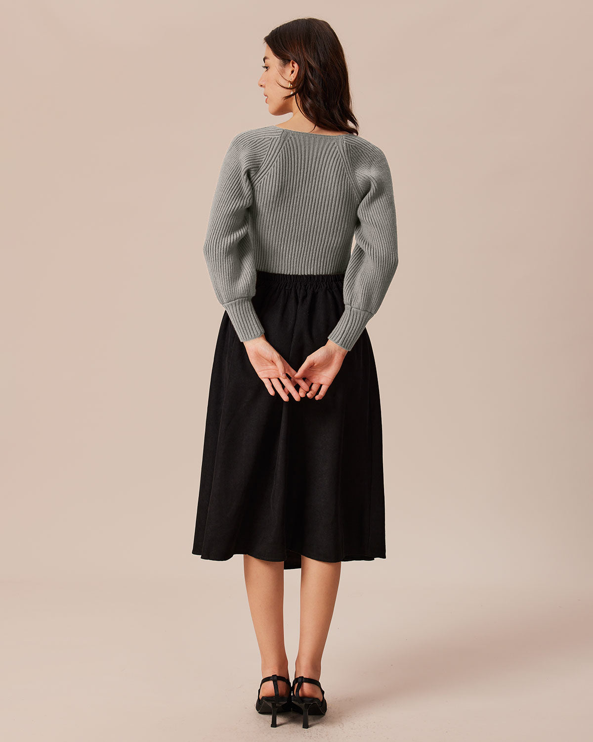 Women Knitted Polyester acrylic blended Sweaters Tops - RIHOAS