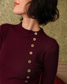 Women Knitted Polyester acrylic blended Sweaters Tops - RIHOAS