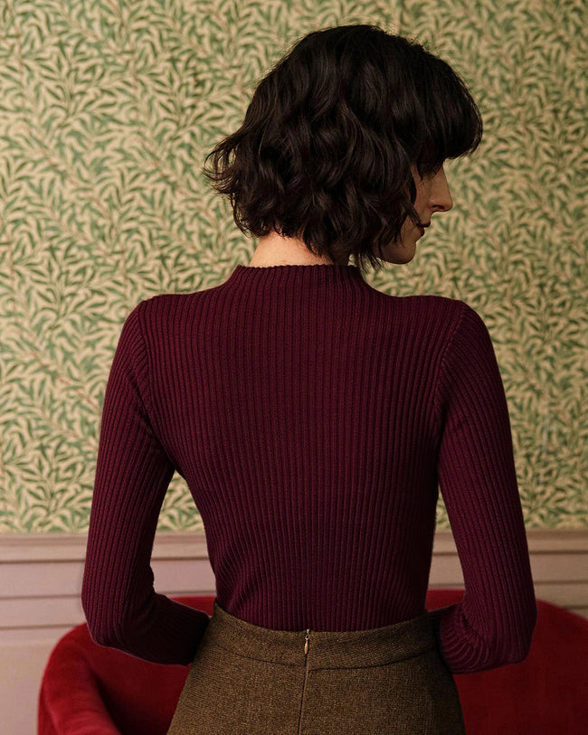 Women Knitted Polyester acrylic blended Sweaters Tops - RIHOAS