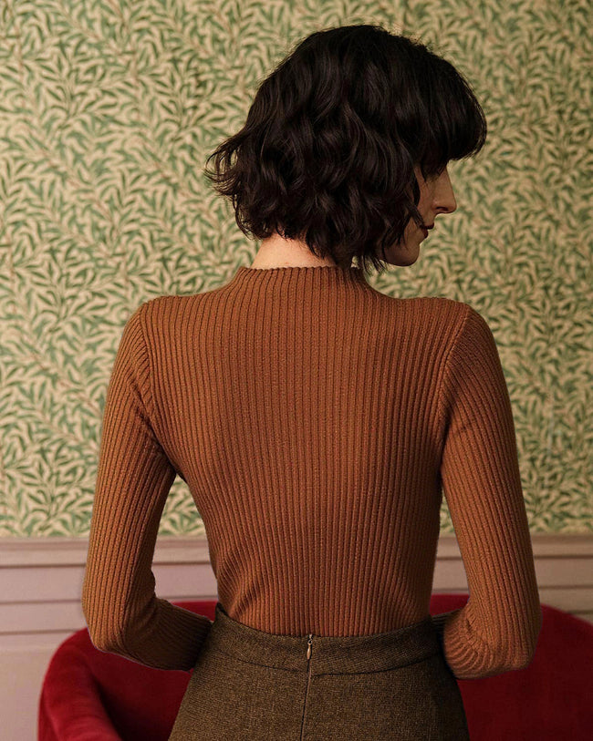 Women Knitted Polyester acrylic blended Sweaters Tops - RIHOAS