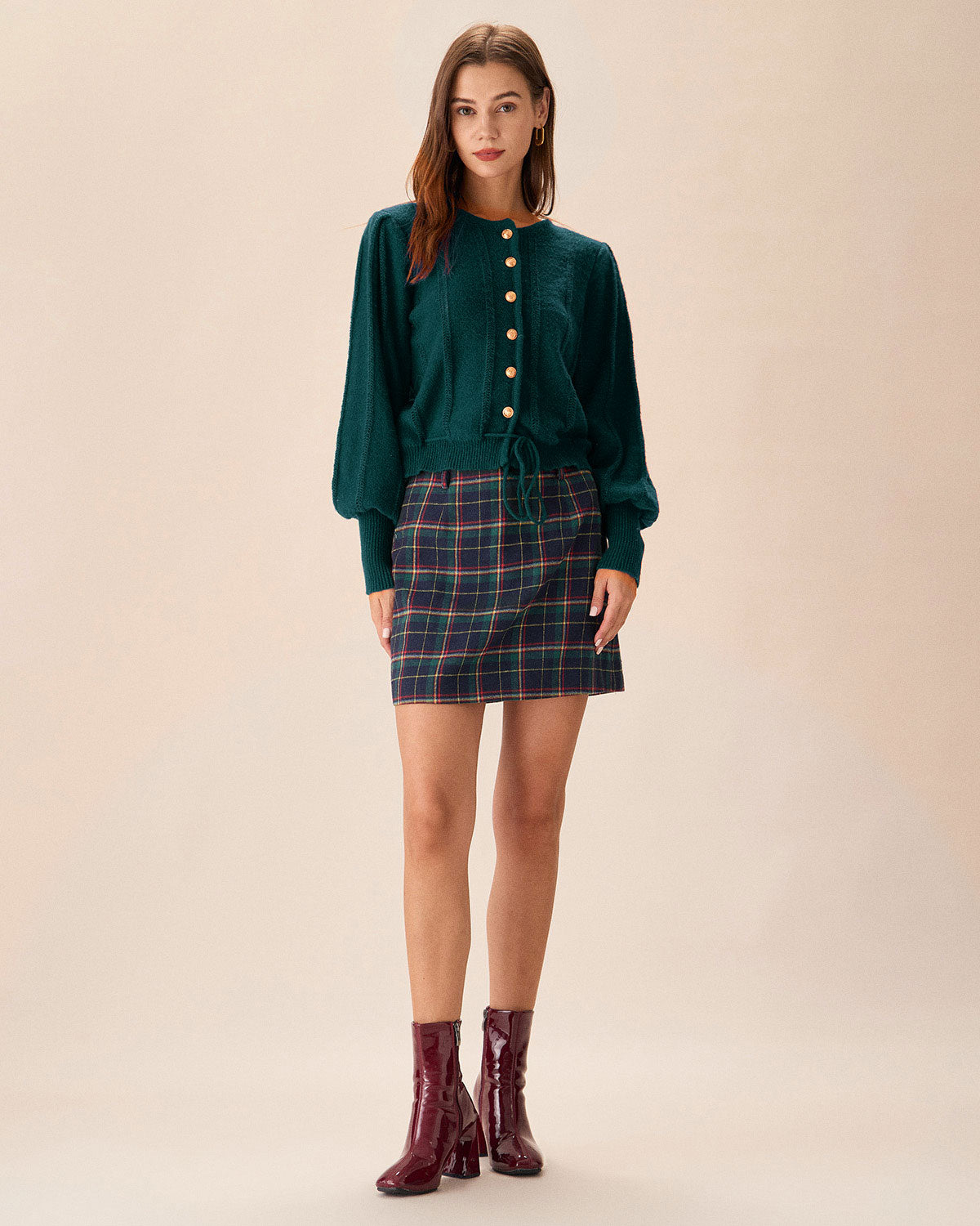 Women Knitted Polyester Cardigans Tops - RIHOAS