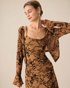 Women Knitted Polyester Dresses Dresses - RIHOAS