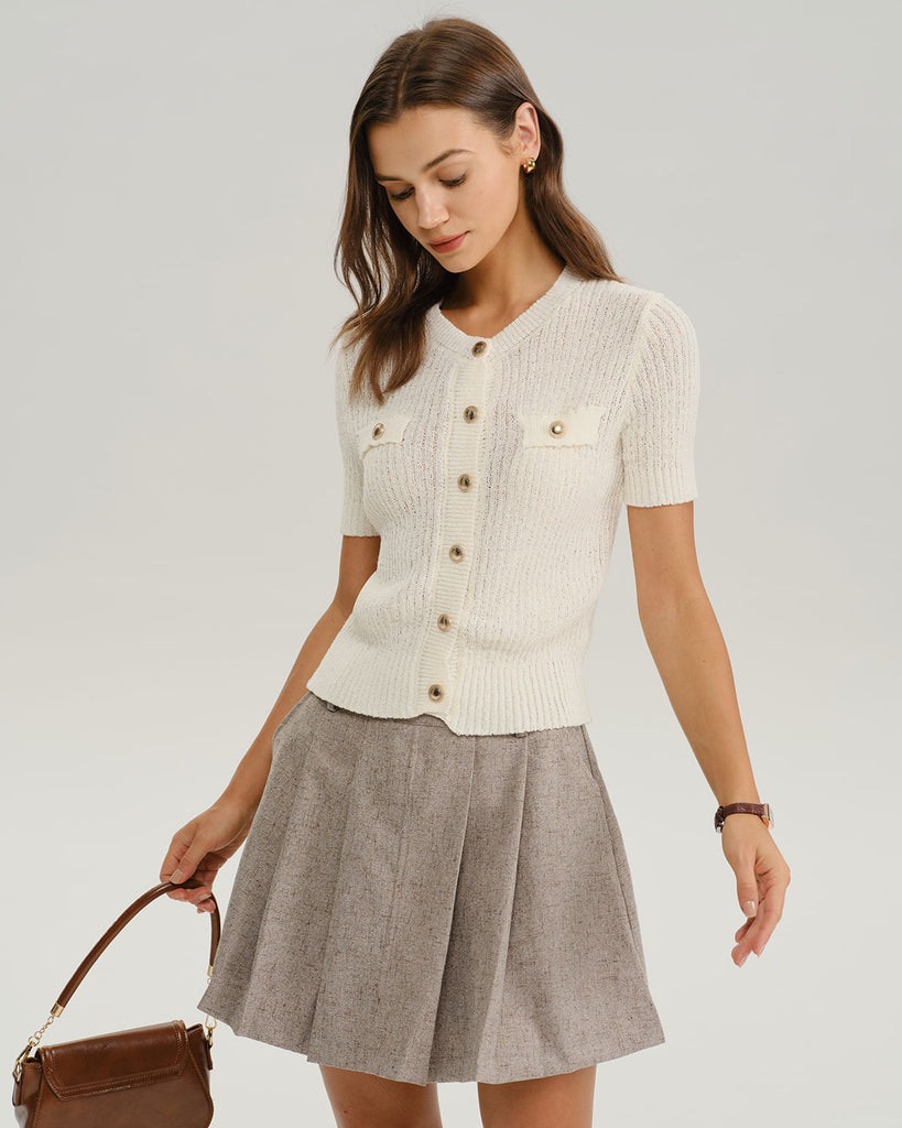 Women Knitted Polyester Knits Tops - RIHOAS