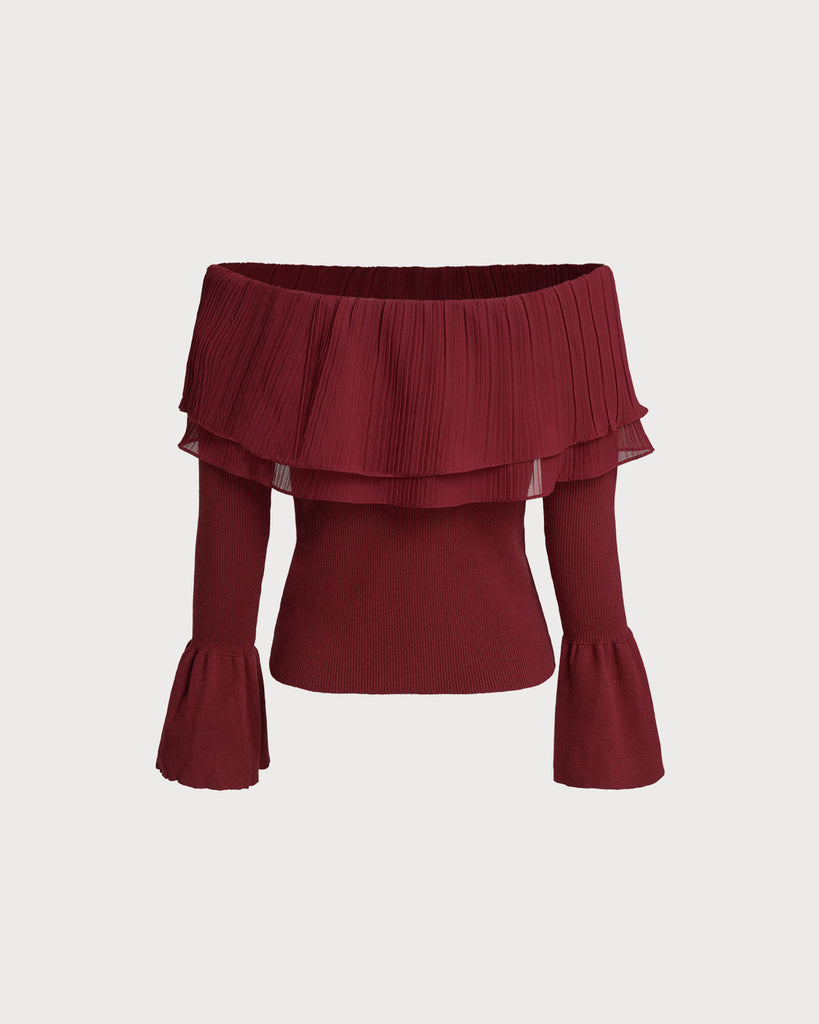 Women Knitted Polyester Knits Tops - RIHOAS