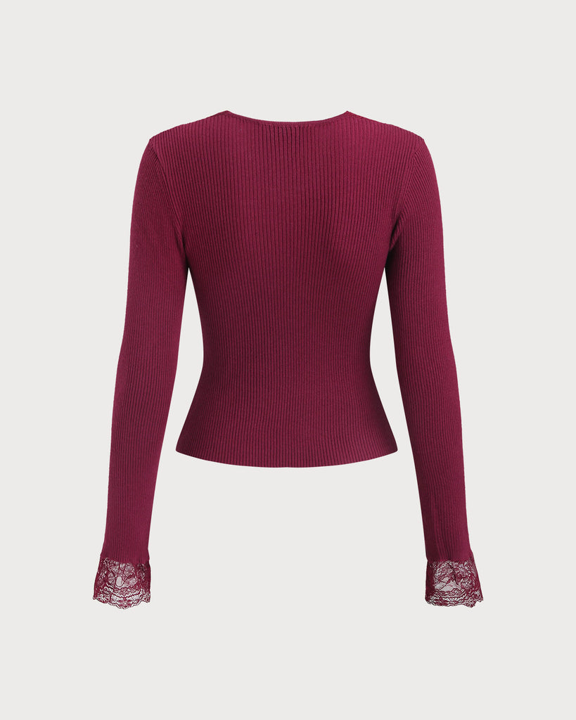 Women Knitted Polyester Knits Tops - RIHOAS