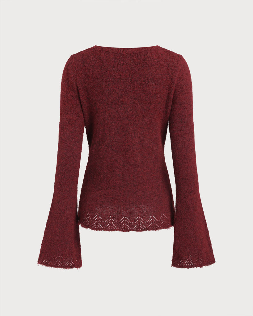 Women Knitted Polyester Knits Tops - RIHOAS