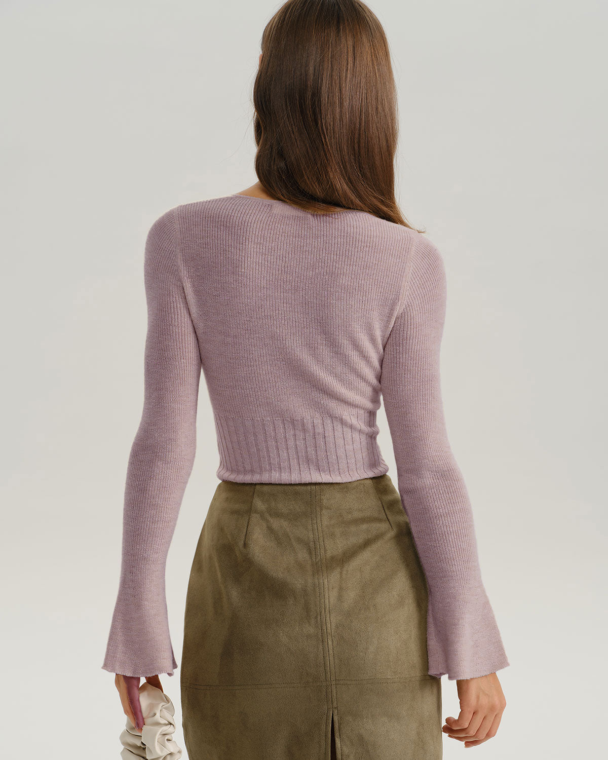 Women Knitted Polyester Knits Tops - RIHOAS