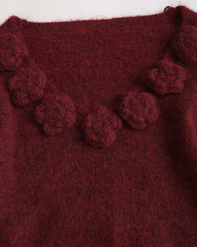 Women Knitted Polyester Knits Tops - RIHOAS
