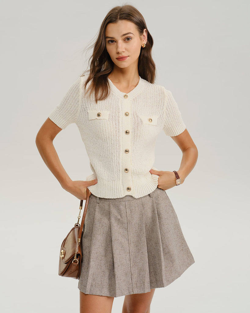 Women Knitted Polyester Knits Tops - RIHOAS