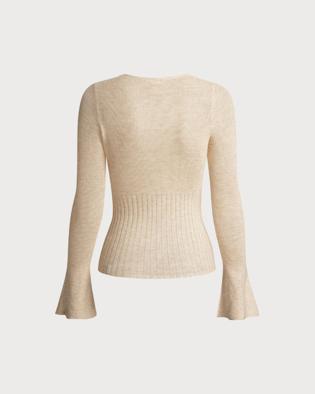 Women Knitted Polyester Knits Tops - RIHOAS