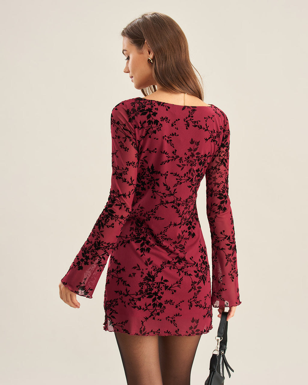 Women Knitted Polyester Mini Dresses Dresses - RIHOAS