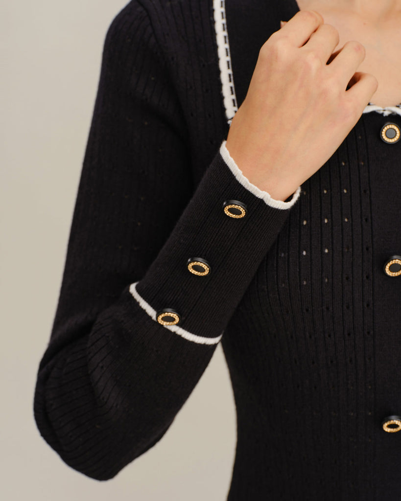 Women Knitted Polyester Sweater Dresses Dresses - RIHOAS