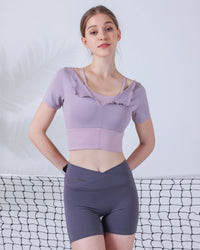 Purple Short Sleeve Top