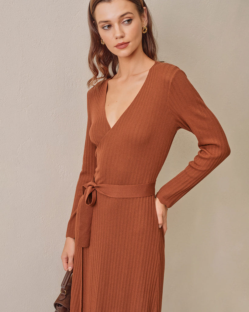 Women Knitted Viscose blended Dresses Dresses - RIHOAS